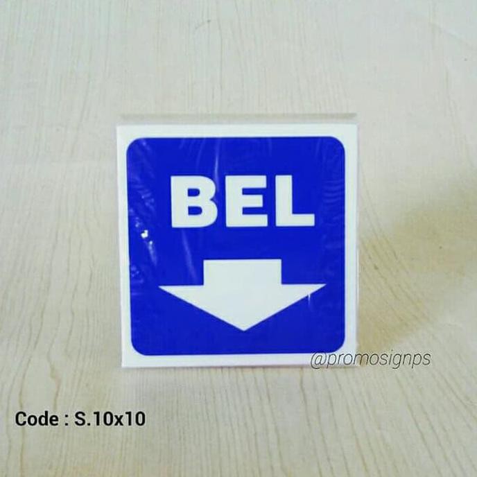 

TURUN HARGA Acrylic Signage Tulisan BEL/Signage Acrylic/Signage Ukuran 10cm x 10cm ZD430