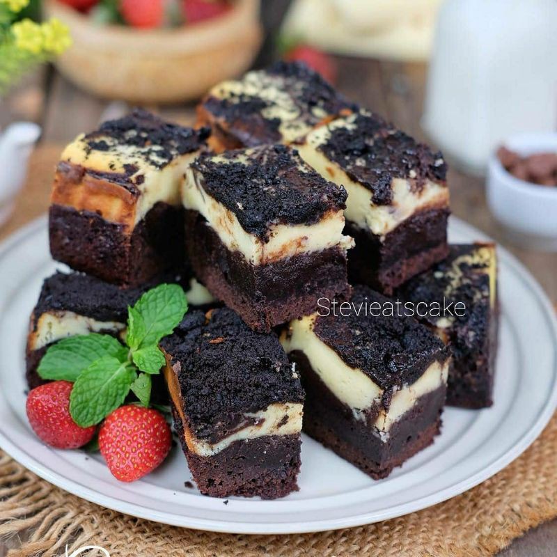 Marble Creamcheese Fudgy Brownie