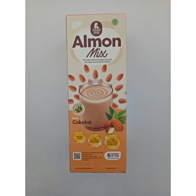 Mama Bear Almond Mix - Minuman Susu almond Ibu Menyusui - Asi booster