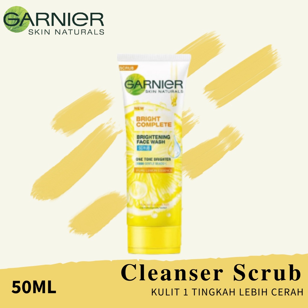 SEEKM / GARNIER BRIGHT LIGHT COMPLETE BRIGHTENING FOAM SCRUB WHITESPEED BPOM