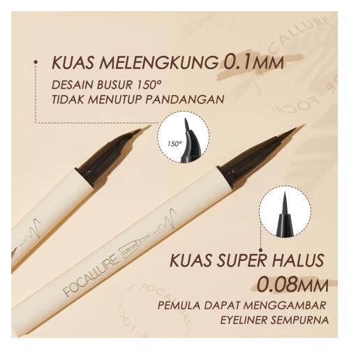 FOCALLURE #ConfidenceHalo Eyeliner Gel pencil-Tahan air Eyeliner