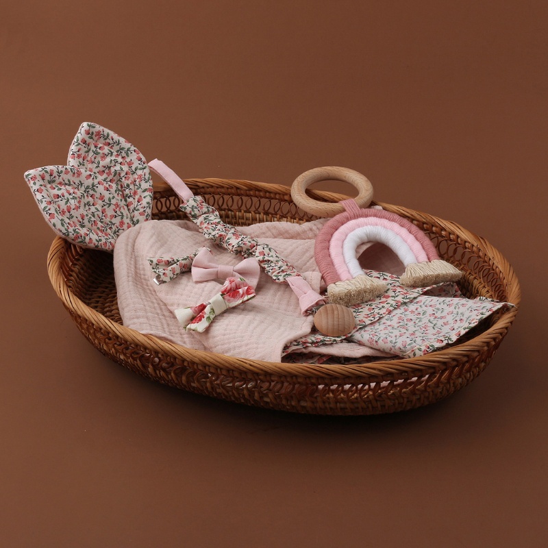 Mary 1 Set Klip Jepit Empeng / Teether Bayi Perempuan Warna Pelangi