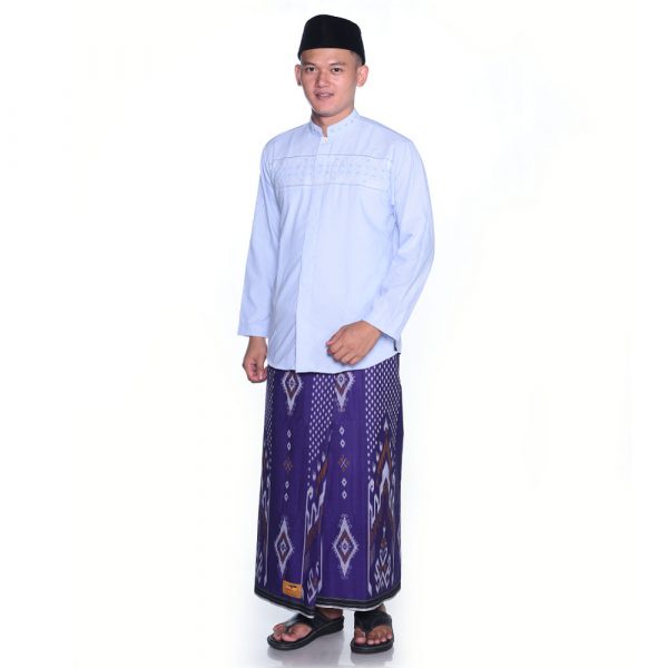 Sarung ATLAS Idaman Kembang Edelweis Warna Ungu