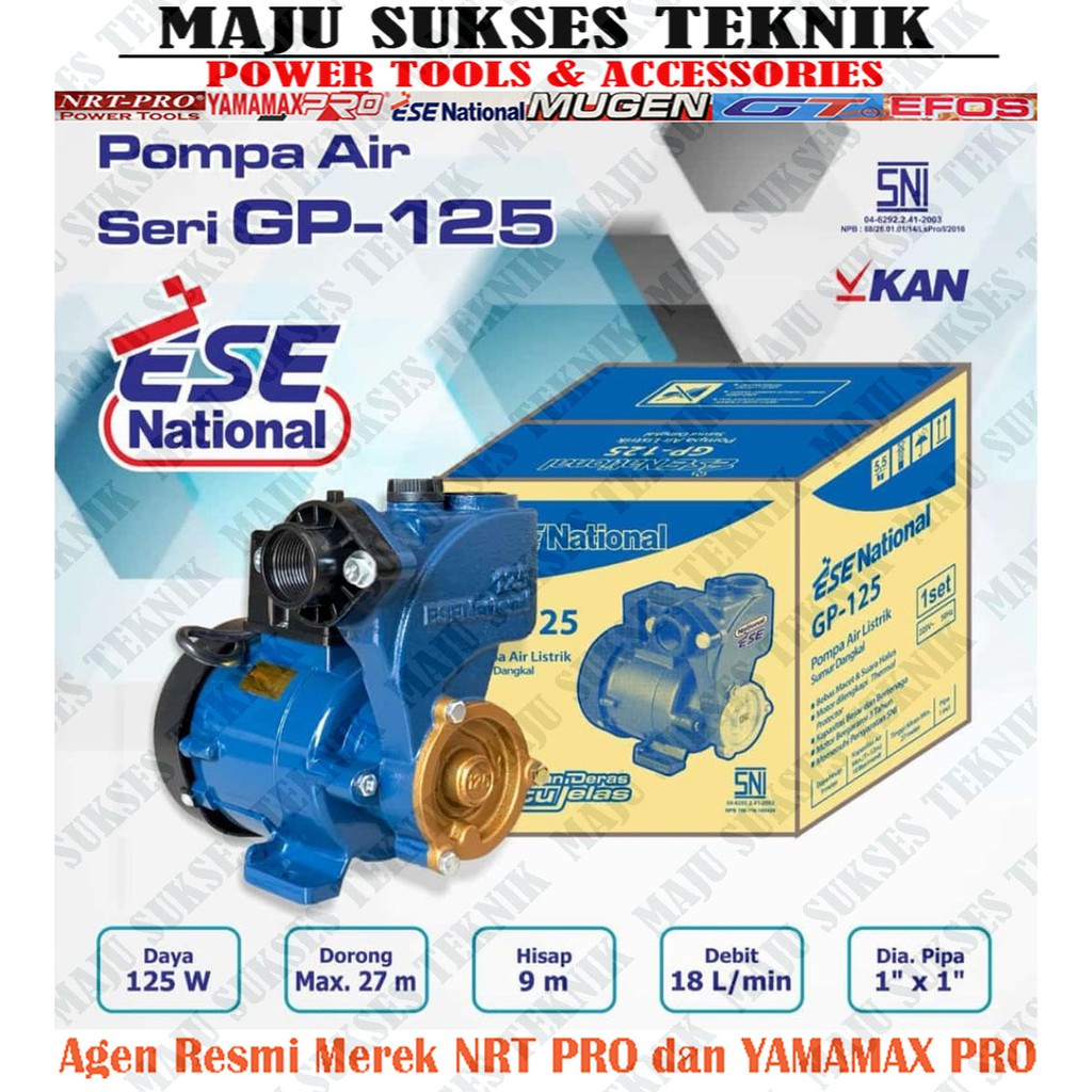 ESE Pompa Air Otomatis GP 125 New / Pompa Air GP-125 New  ESE National