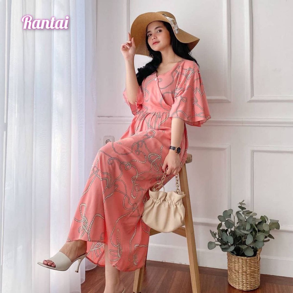 COD Kareen Dress Kimono  / Kimono Bahan Rayon Tali Samping Kanan Kiri Busui /Homedress Viral / Cozahijab