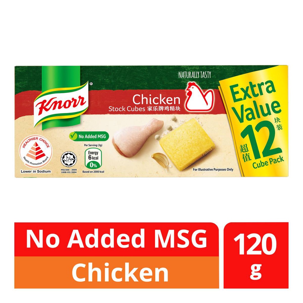 

Knorr Stock Cubes - Chicken (No Added MSG) 120g