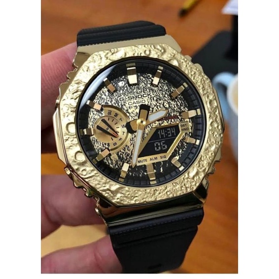 Jam tangan Pria G shock GM2100 Limited Edition Edisi The Moon Crono,Autolight Full Set COD