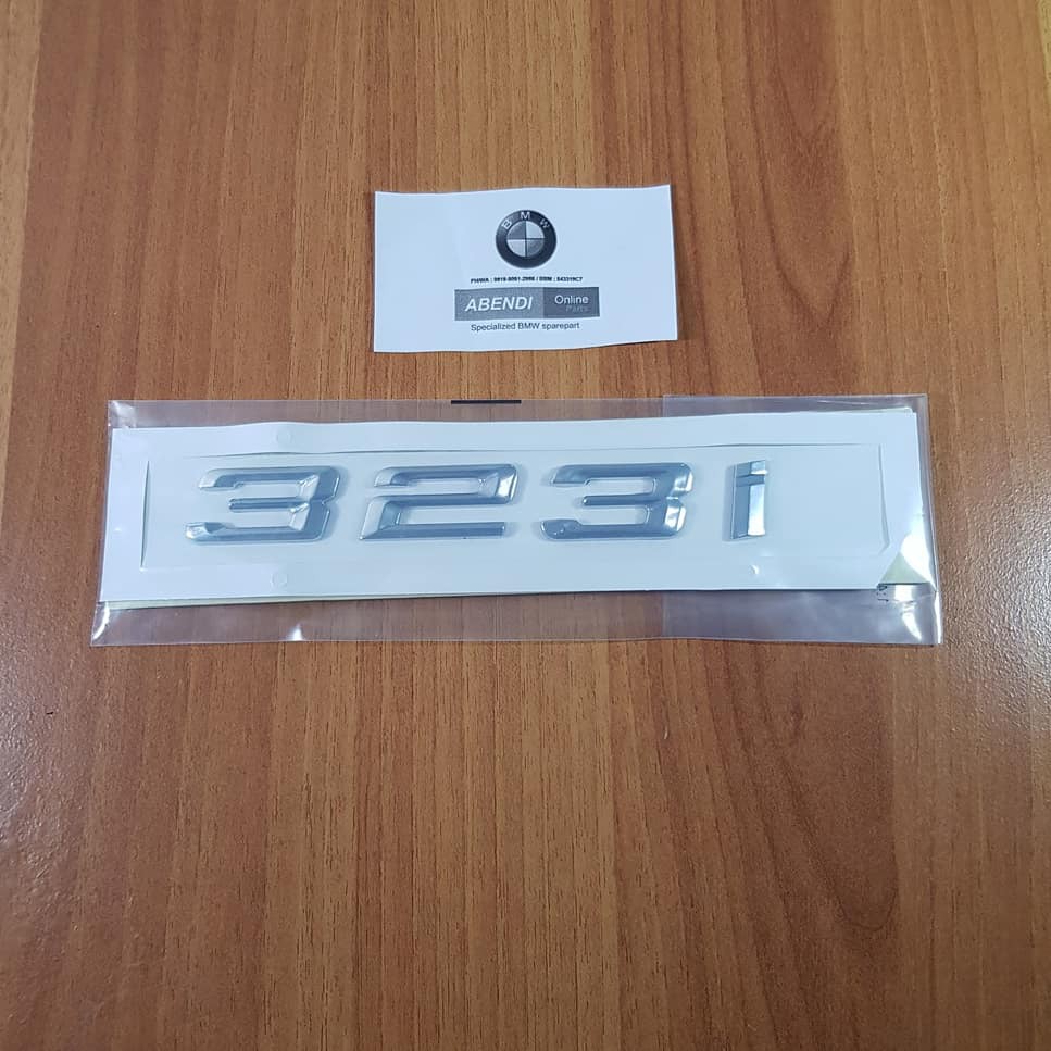 Emblem Angka BMW Serie 3 323i e46 e90 e36 e30 f30 dll