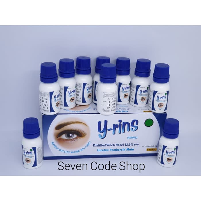 Y-Rins Isi 10 Botol @12 ml Yrins - Obat Pembersih Mata / Yrins