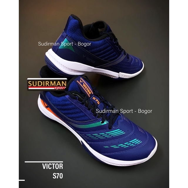 - SIZE 41 - New Sepatu Badminton Victor S70 / S 70 B / S 70 B (Medieval Blue)