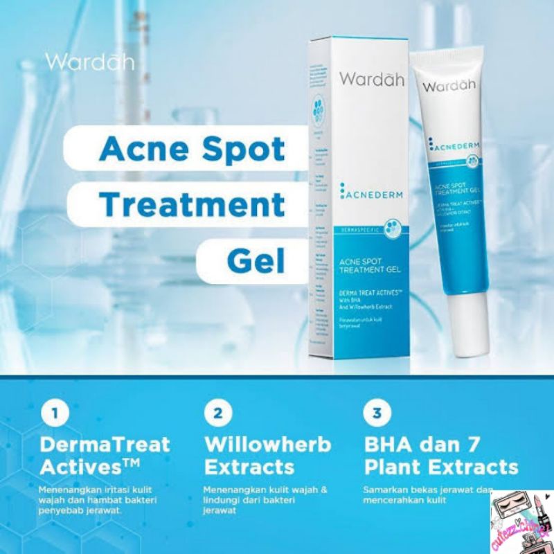 ☃Cutezz_Ching1☃Wardah Acnederm Spot Treatment Gel 15ml