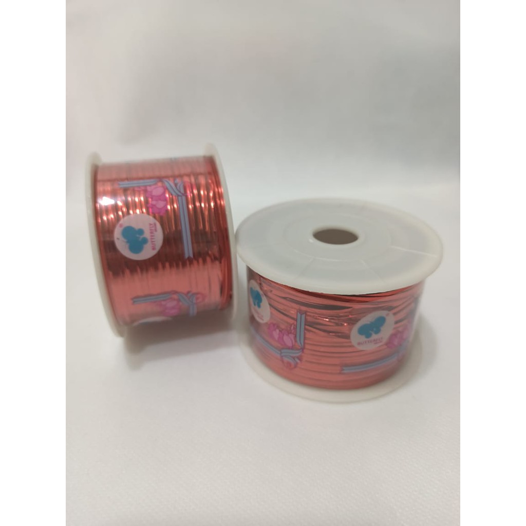 

Kawat pengikat sovenir warna merah / twish the per roll