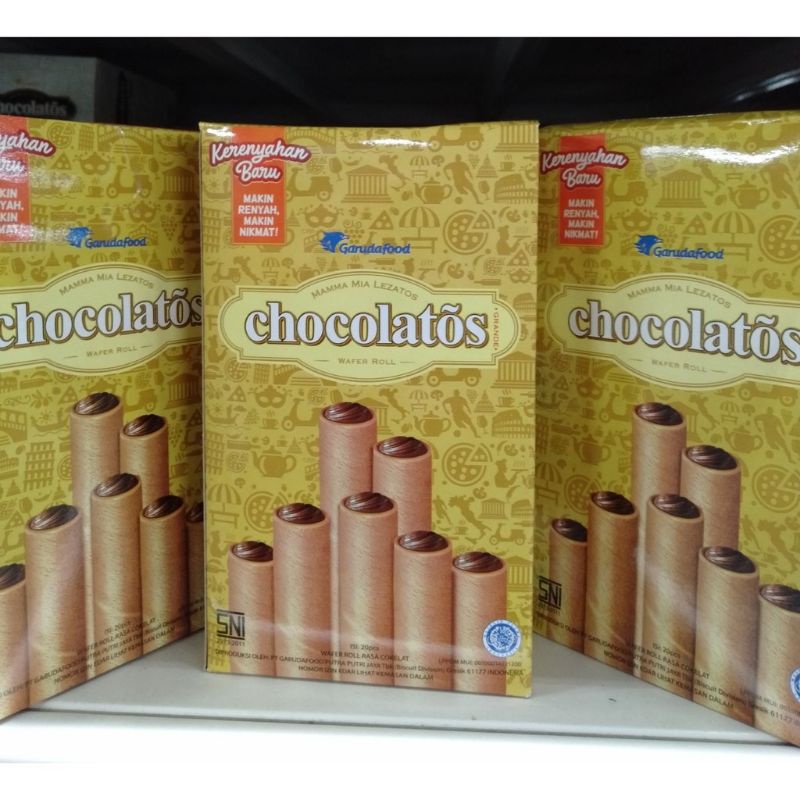 Chocolatos Wafer Roll Long 20 x 16gr