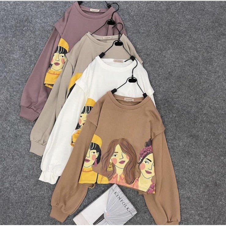 BEFAST - ZFS OOTD Wanita Sweater AMINA / SWEATER FLEECE SEZA GIRL / Sweater Wanita / Sweater Crop Bergambar / Fashion Wanita Hangout / Sweater Motif Gambar / Terlaris / Sweater Kekiniaan Remaja Wanita / Terbaru 2022