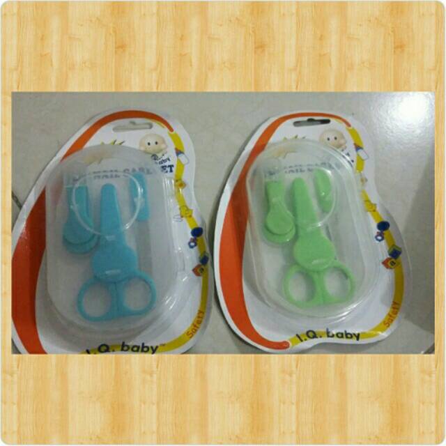 iq baby nail clipper scissors n file Gunting kuku bayi 3 in 1