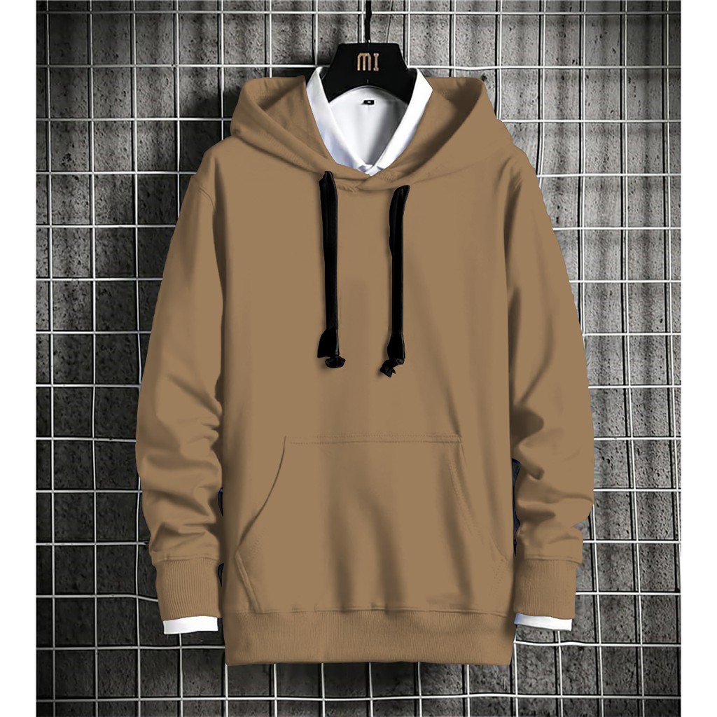 Hoodie Pria / Hodie Pria  / Jaket Pria / Sweater Hoodie Polos Bahan Fleece UK L-XL