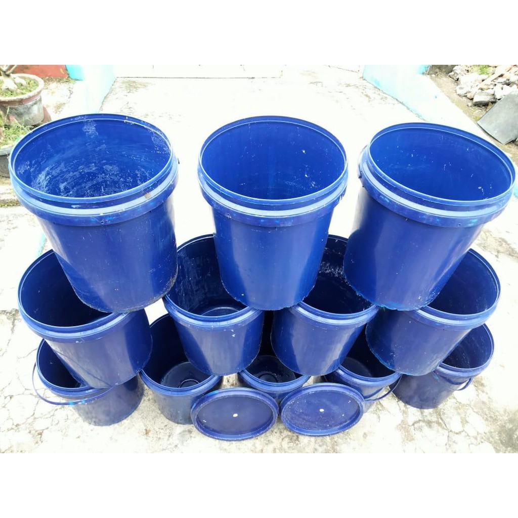 Jual Ember bekas cat 25kg Ember plastik bekas cat 25kg Ember plastik