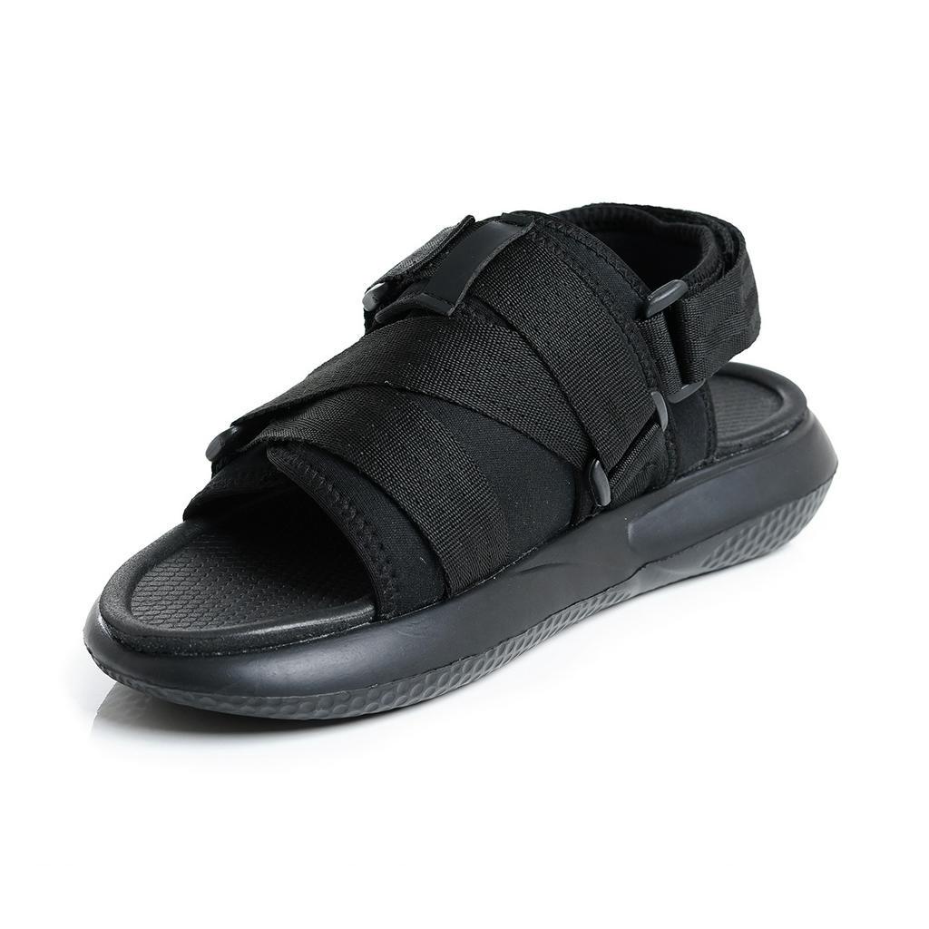 sandal kasual pria wanita volkerfootwear dragon mock up fullblack