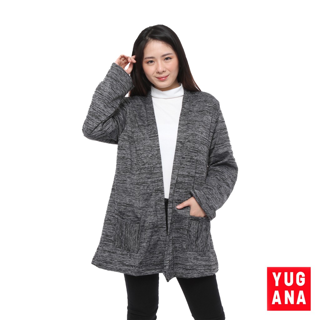 BL- CRGIGI Cardigan Oversize Wanita Lengan Panjang Polos-2