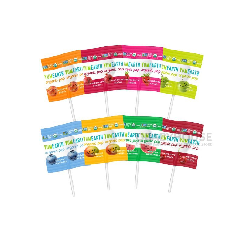 Yumearth Organic Pops Vitamin C Assorted Flavors 1 pc (Satuan)