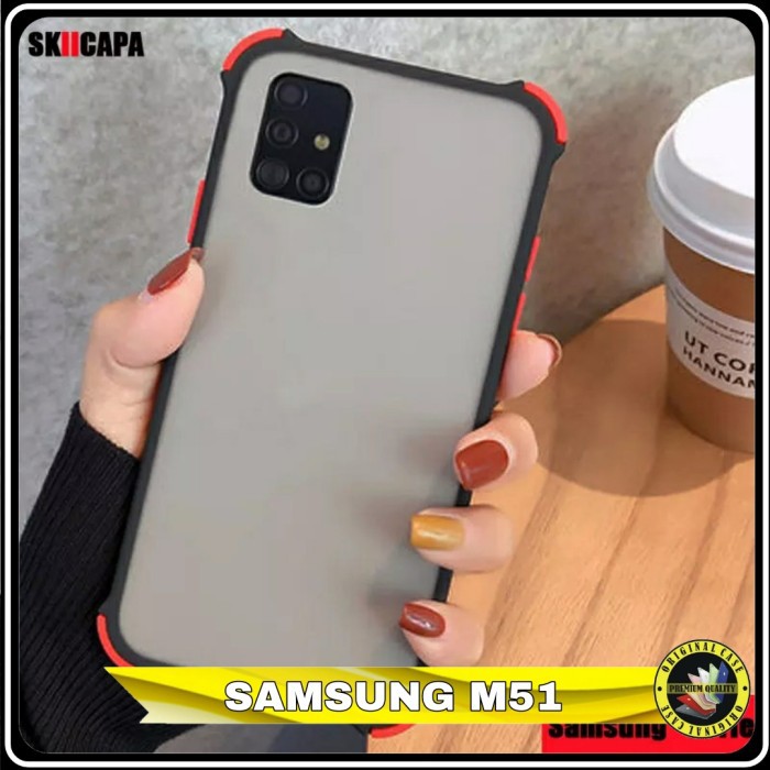 Case Samsung Galaxy M 51 M51 Shockproof Cover Silikon Akrilik