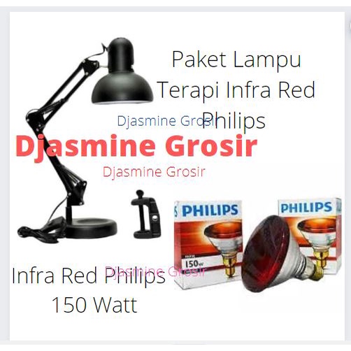 Paket Lampu Terapi Infrared Philips Tiang + Bohlam Philips / Infrared Terapi