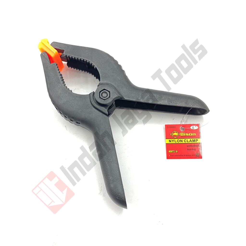 BISON Spring Clamp 2 3 4 6 Inch Nylon Penjepit Kayu Besi Klem Catok