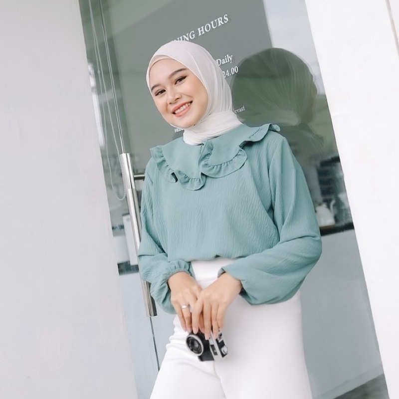 (AMD) BLOUSE PANORA OVERSIZE CRINCLE AIRFLOW