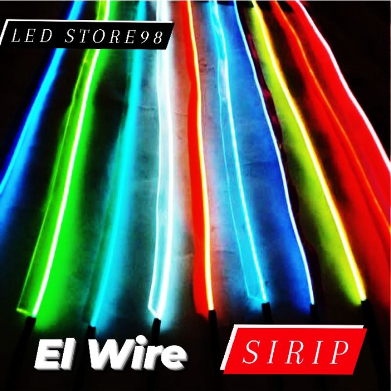 EL Wire NEON MODEL SIRIP sudah &amp; belum RAKITAN