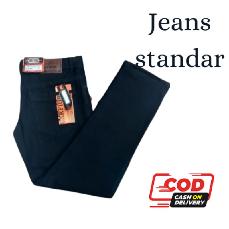 Celana panjang standar pria jeans terbaru/ celana jeans termurah