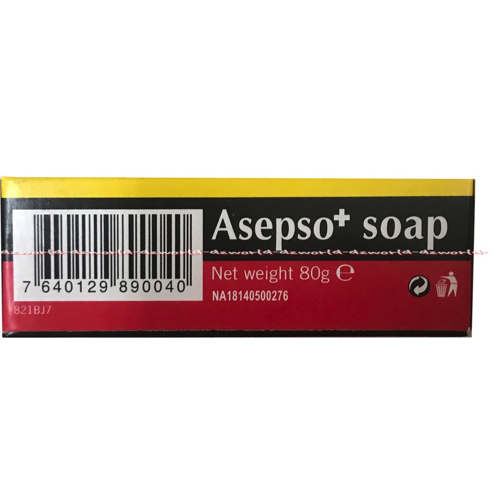 Asepso Antiseptik 80gr Sabun Batang Mengatasi Kuman Dan Biang Keringat Jerawat Muka Punggung Badan Asepso Anti Septik Bar Soap