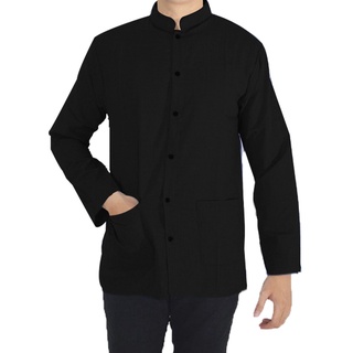 Jual RisRus Fashion Koko Ezra Hem Pria Kemeja Pria Lengan Panjang