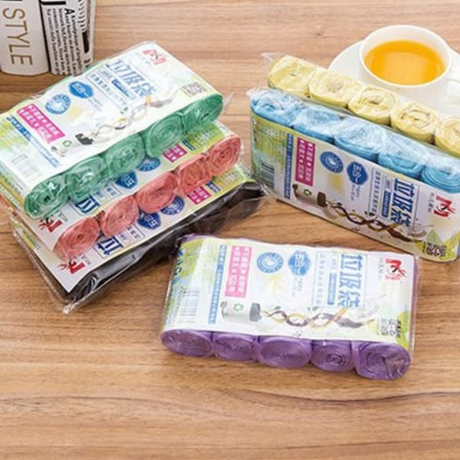 Plastik Sampah Roll Bahan Organik Ukuran 45X50 Cm / Trash Bag Roll / Kantong Plastik Sampah