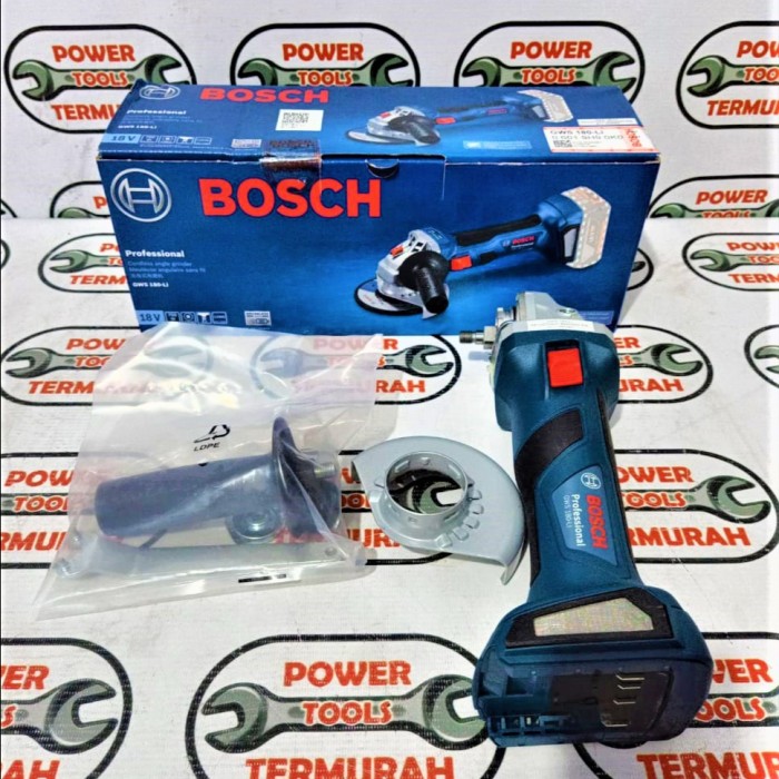 BOSCH Cordless Grinder GWS 180-Li 18V Solo Unit ONLY Gerinda Baterai