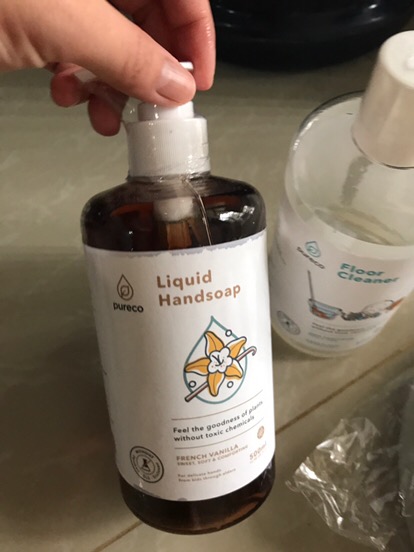 Pureco Liquid Handsoap French Vanilla Bottle 500ml