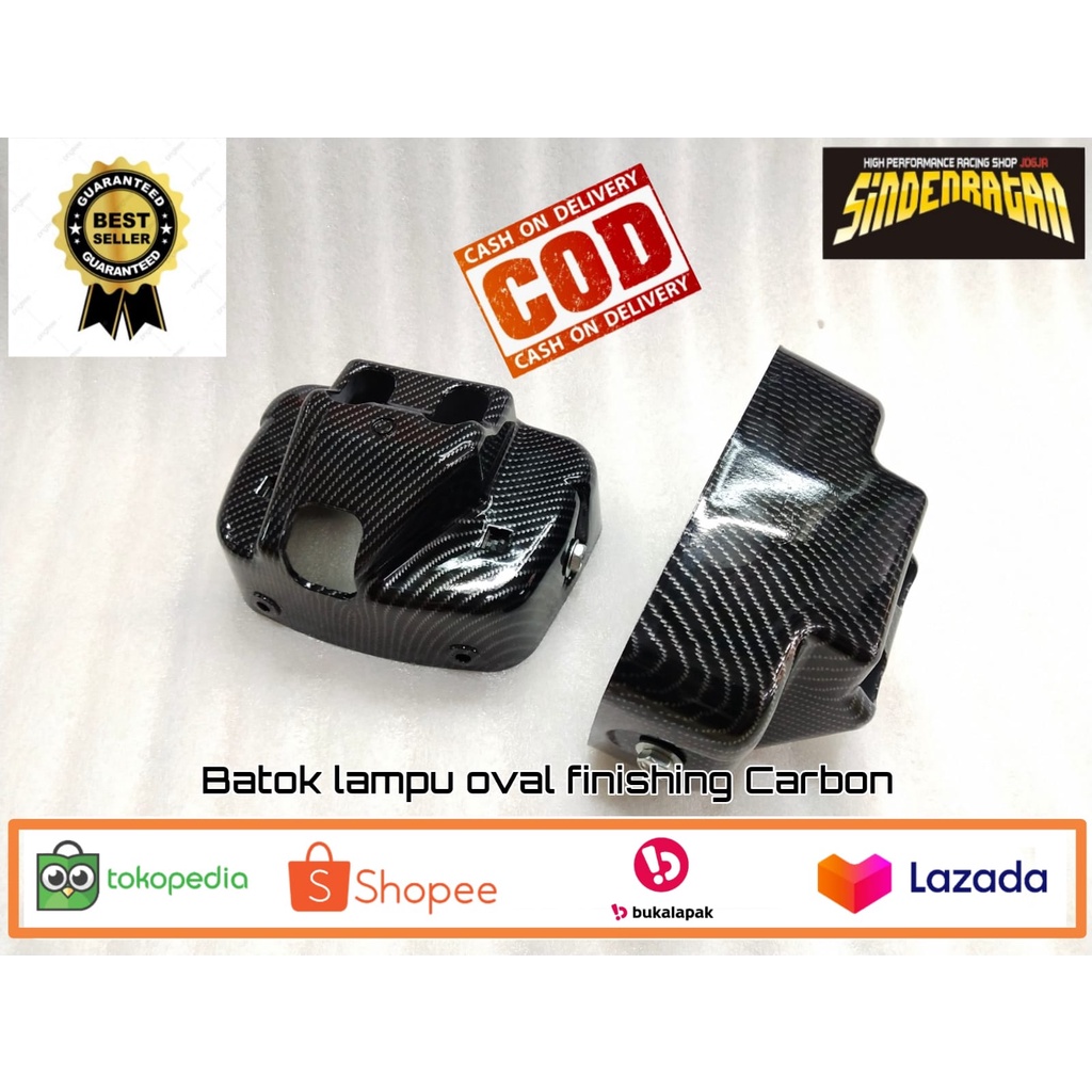 BATOK LAMPU OVAL RX KING FINISHING CARBON