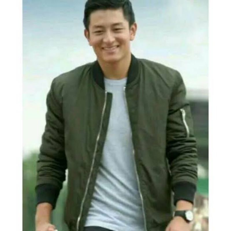 JAKET BB BOMBER hijau army