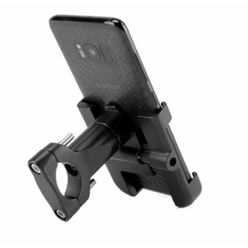 PHONE HOLDER HP HANDLE SEPEDA/MOTOR BAHAN FULL BESI HOLDER C1