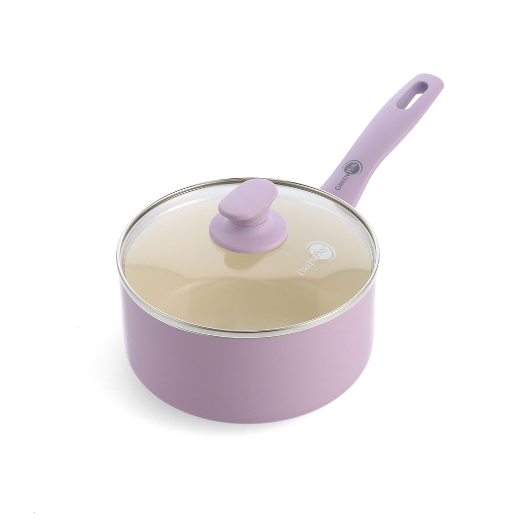 GreenPan Delight Lavender Covered Saucepan With Lid 18 Cm / 2.13 L