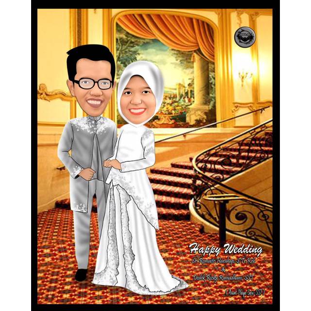 Karikatur wedding