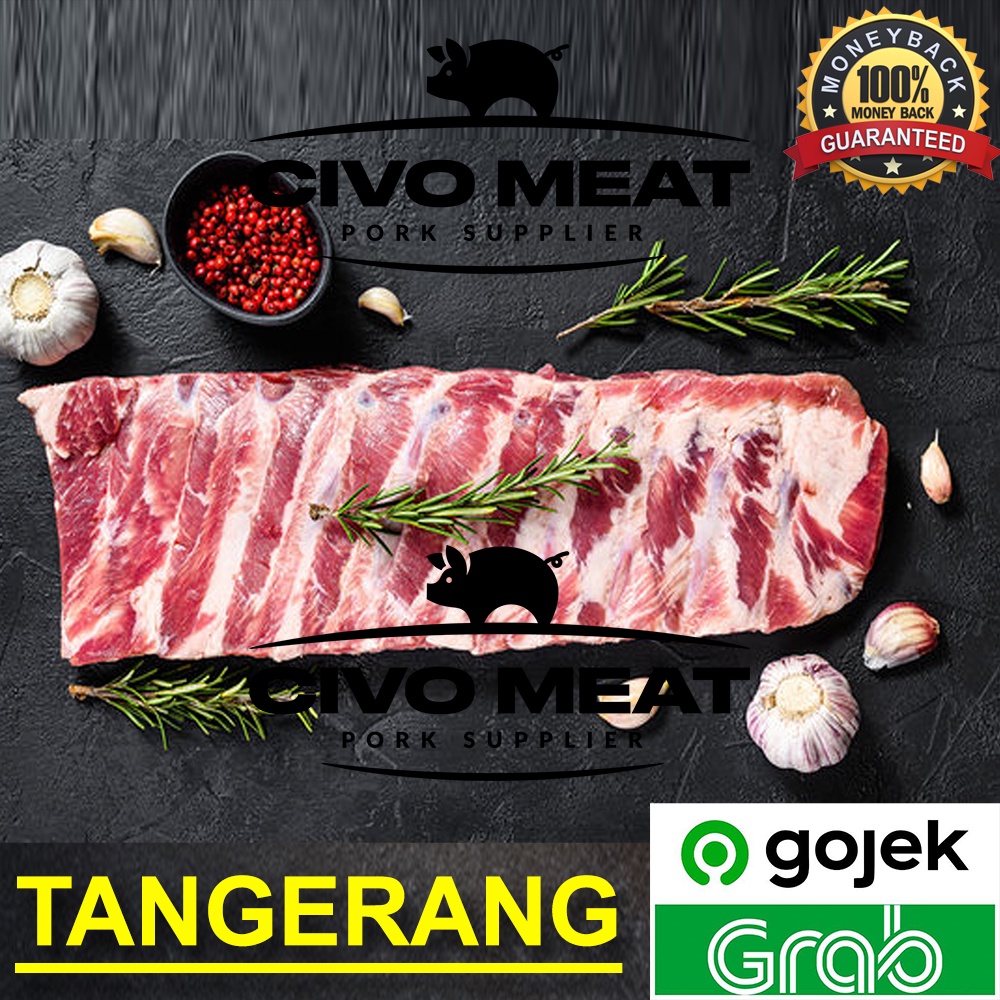 

Pork RIBS / IGA untuk Bakar / Barbeque - 1kg