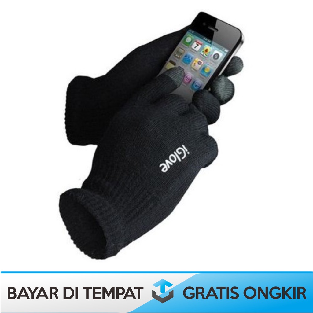 SARUNG TANGAN I-GLOVE TOUCH SCREEN CAPACTIVE HANDPHONE GOJEK GRAB ORI