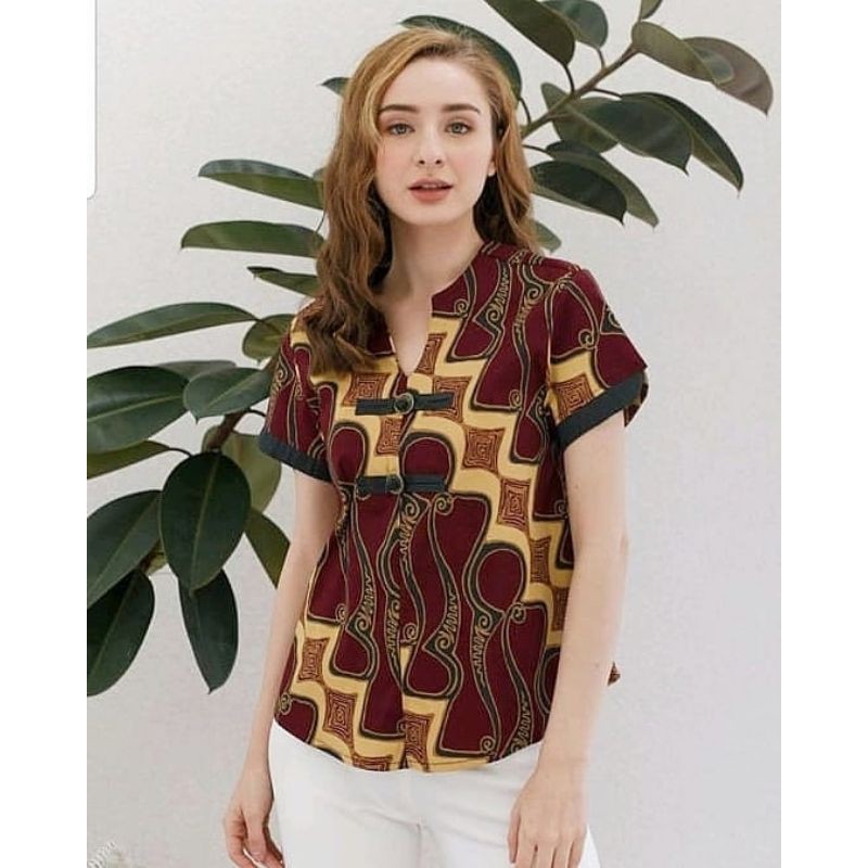 ATASAN BATIK 208 ATA ,BLOUSE BATIK, ATASAN BATIK 208