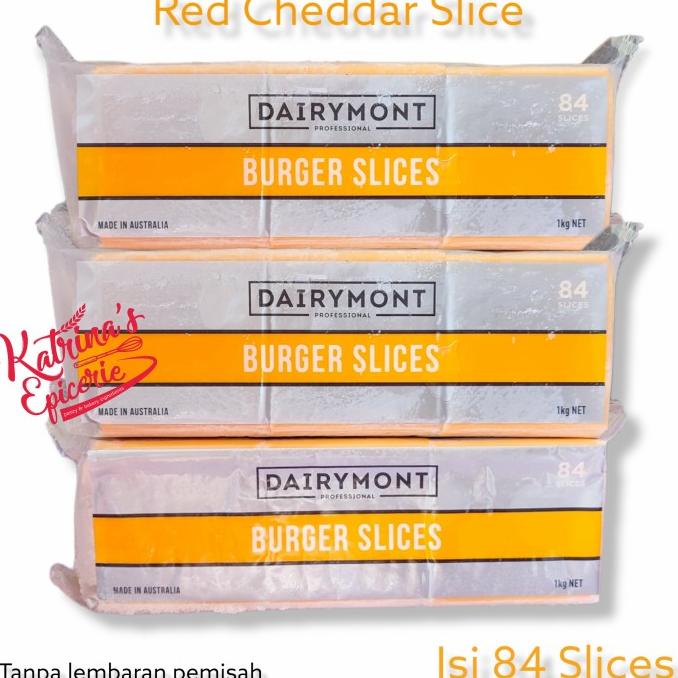 

(BISA COD) Keju Red Cheddar Slice Chef Choice - melted cheese 1kg DISKON Kode 360