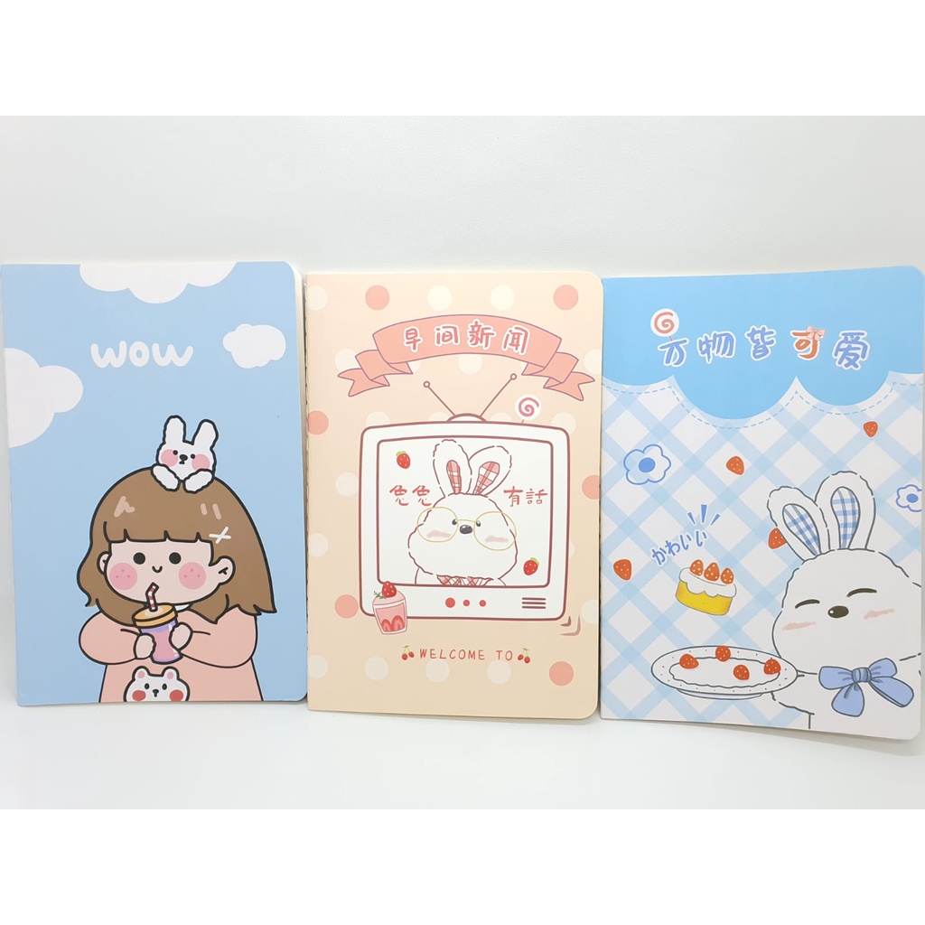 Buku Notes Cute Cartoon Character Notebook Lucu Import A5 [Part 2]