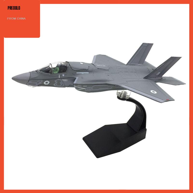 Miniatur Diecast Pesawat Tempur F-35B Skala 1 / 72 Bahan Alloy Untuk Dekorasi Rumah / Kantor