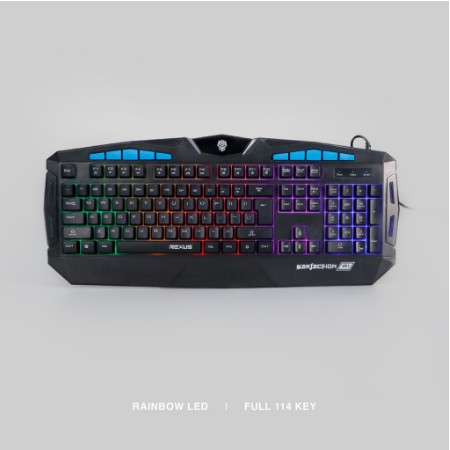 Keyboard Mouse Gaming Rexus Warfaction Vr1 Backlight 1