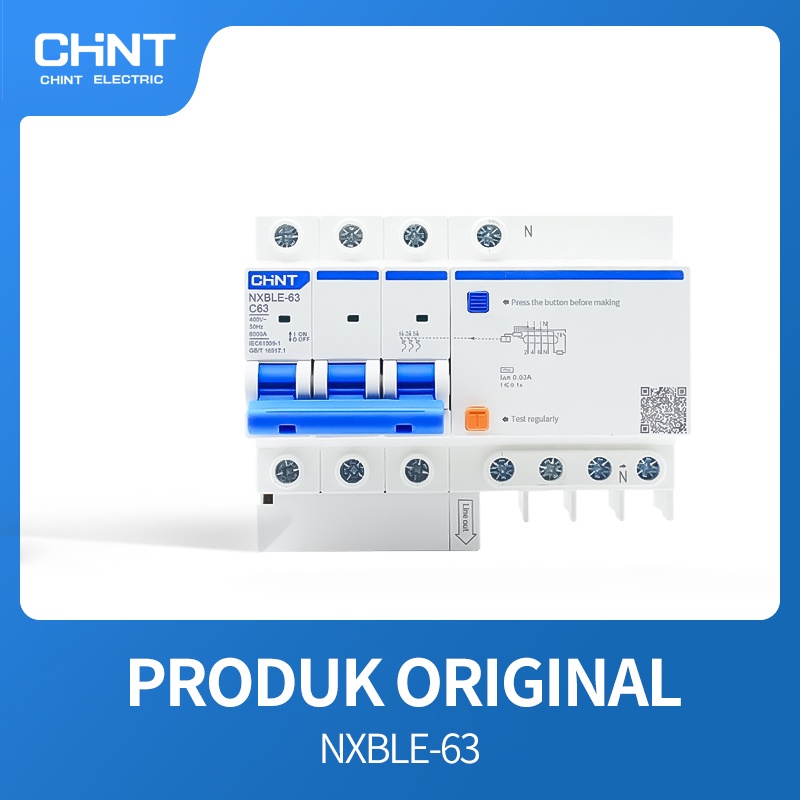 CHINT RCBO NXBLE-63 3P+N 6 40 50 63 (300mA)