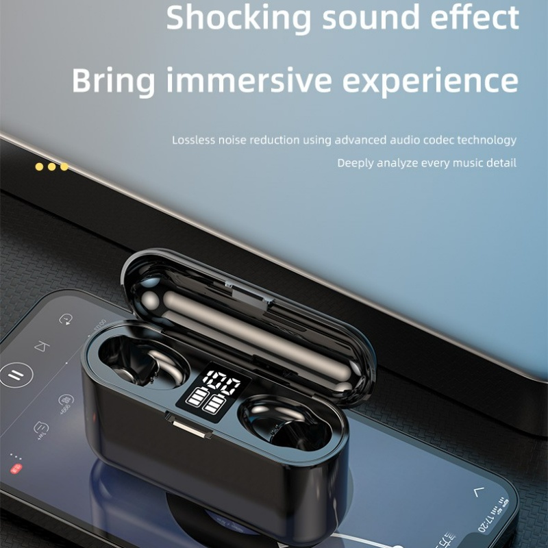 ⚡YZ F9-X36 Headset Bluetooth 3500mah Power Bank TWS with Mic 9D Bass Stereo Handset Water Proof Earbud 5.0 Wireless Earphone Henset Hedset Headset Bloetooth COD