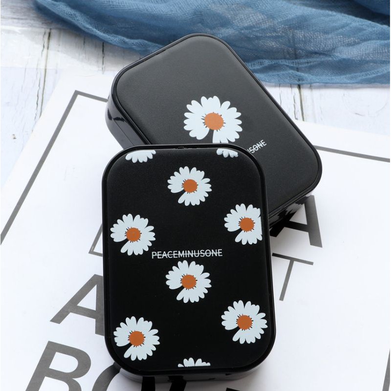 Tempat softlens model bunga daisy 2in1